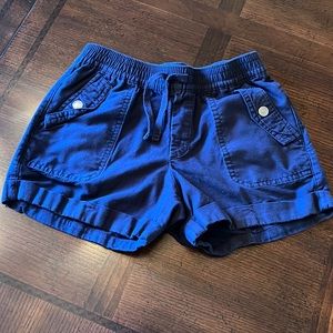 Girls Large GapKids navy chino shorts